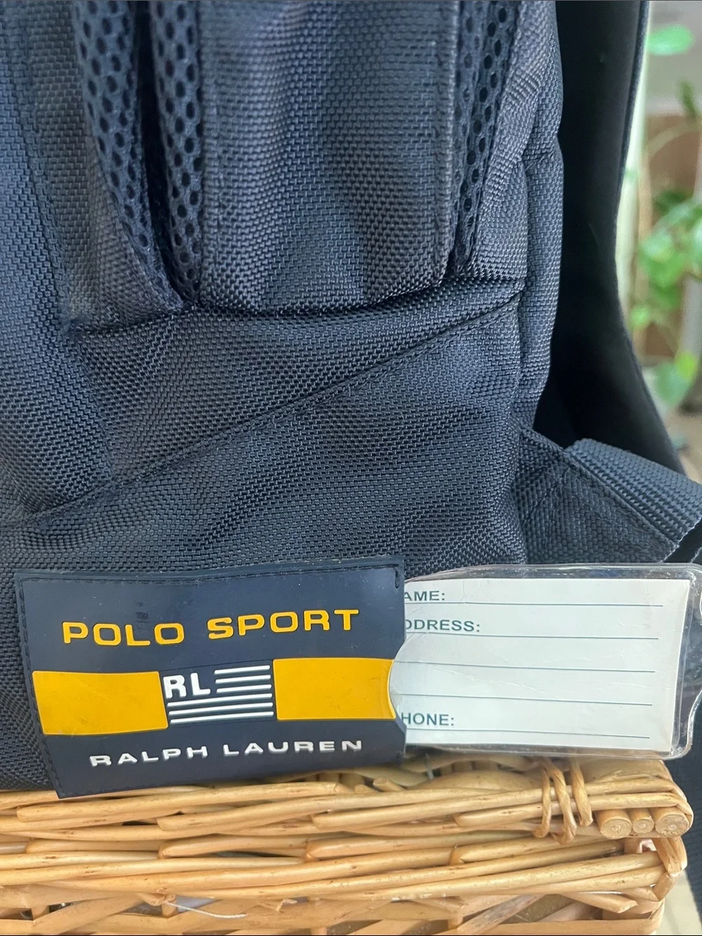 Ralph Lauren Polo Sport Black and Yellow Men’s Backpack. Size 17x12x8 inches.